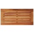 Mesa auxiliar jardín tapa madera ratán PE beige 58x27,5x55