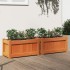 Jardineras de exterior 2 uds madera maciza de pino marrón