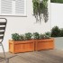 Jardineras de exterior 2 uds madera maciza de pino marrón