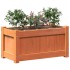 Jardineras de exterior 2 uds madera maciza de pino marrón