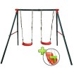 Columpio Bambú Doble asiento Bebé
