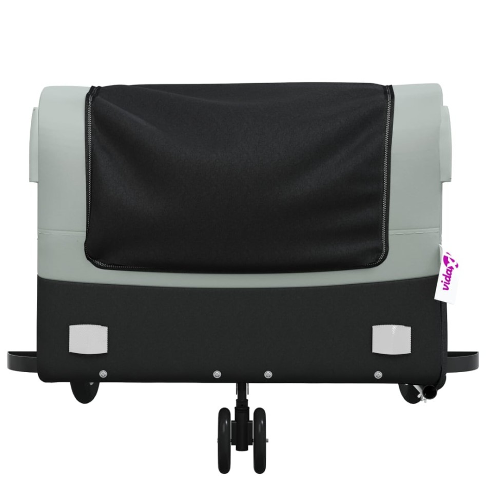 Remolque para bicicleta hierro negro y gris 45