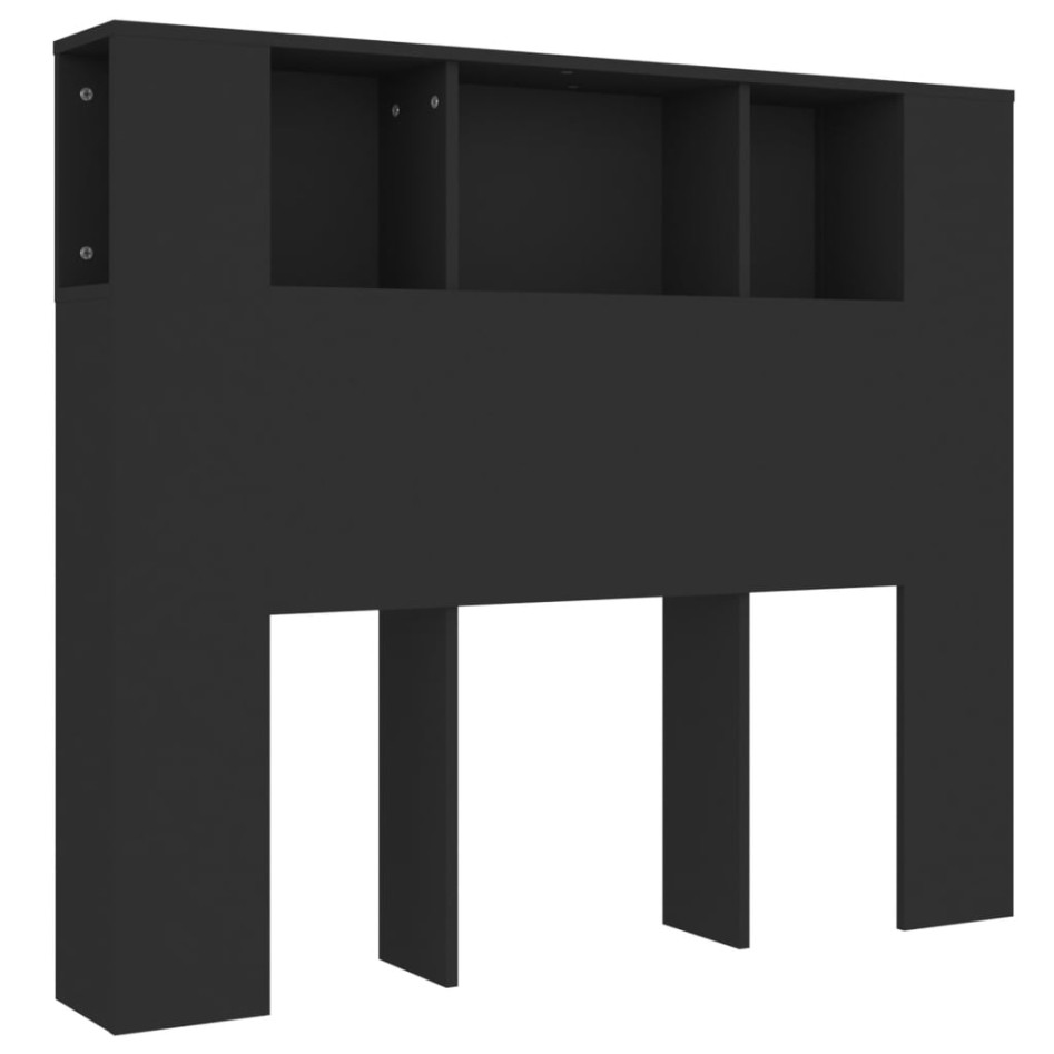 Mueble cabecero negro 120x18,5x102,5