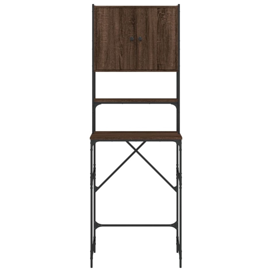 Armario de lavadora marrón roble 68x48,5x194