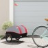 Remolque para bicicleta hierro negro y rojo 30
