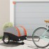 Remolque para bicicleta hierro negro y naranja 45