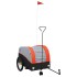 Remolque para bicicleta hierro negro y naranja 45