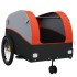 Remolque para bicicleta hierro negro y naranja 45