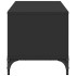 Mueble de TV madera de ingeniería y acero negro 102x40x41