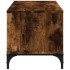 Mueble de TV madera de ingeniería y acero negro 102x40x41