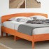Cabecero de cama madera maciza de pino marrón cera 180