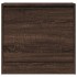 Zapatero de madera de ingeniería marrón roble 60x21x57
