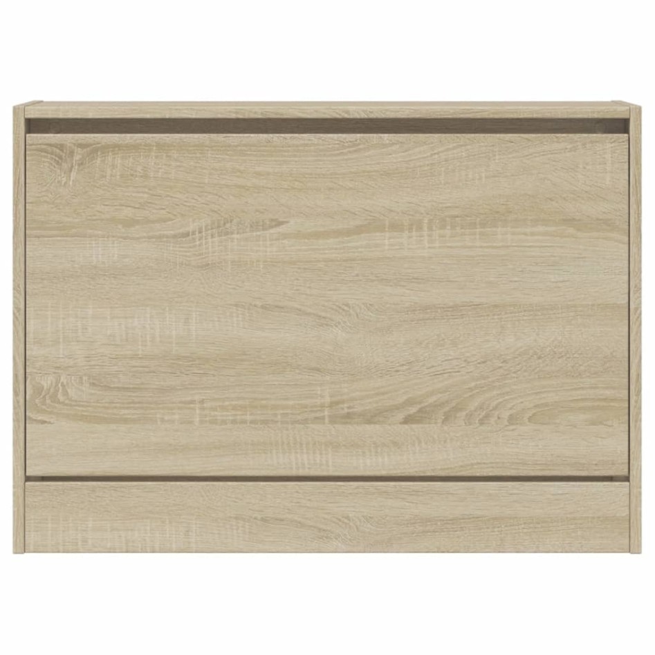 Zapatero de madera de ingeniería roble Sonoma 80x21x57