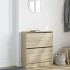 Zapatero de madera de ingeniería roble Sonoma 80x21x87,5