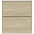 Zapatero de madera de ingeniería roble Sonoma 80x21x87,5