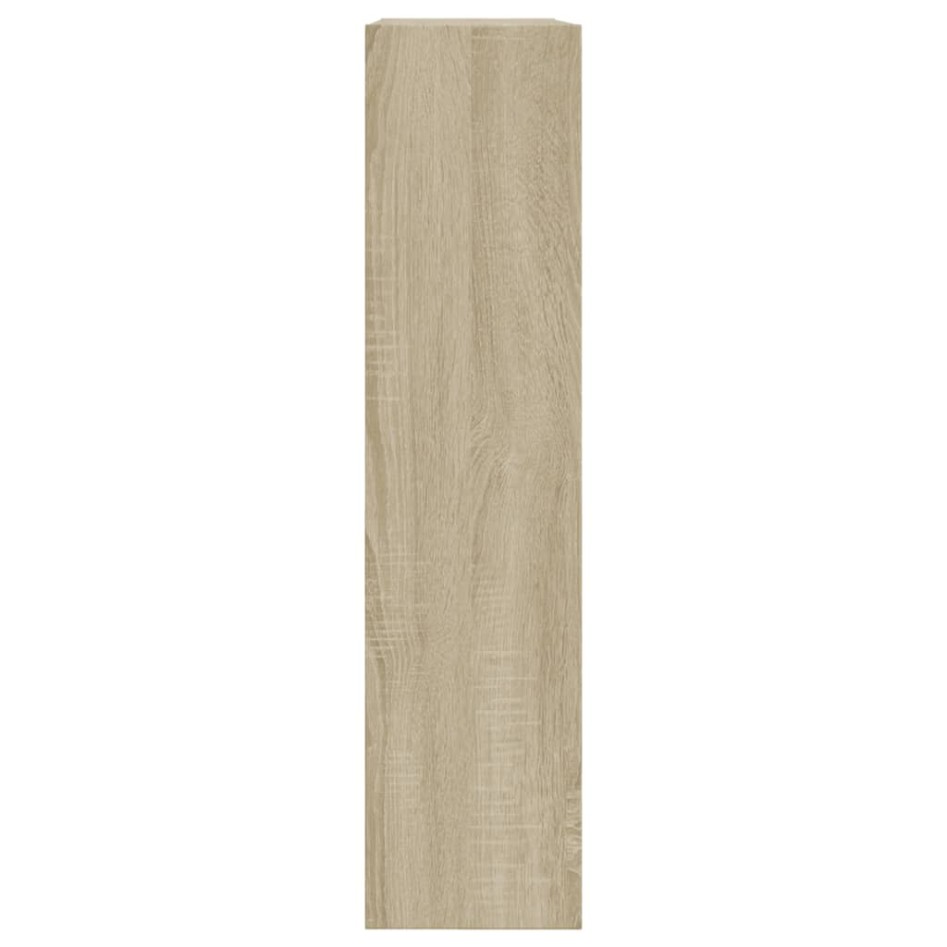 Zapatero de madera de ingeniería roble Sonoma 80x21x87,5