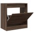 Zapatero de madera de ingeniería marrón roble 60x34x63,5