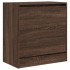 Zapatero de madera de ingeniería marrón roble 60x34x63,5