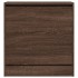 Zapatero de madera de ingeniería marrón roble 60x34x63,5