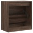 Zapatero de madera de ingeniería marrón roble 60x34x63,5