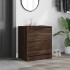 Zapatero de madera de ingeniería marrón roble 60x42x69