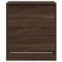 Zapatero de madera de ingeniería marrón roble 60x42x69