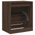 Zapatero de madera de ingeniería marrón roble 60x42x69