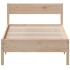 Estructura de cama sin colchón madera maciza de pino 90x200