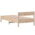 Estructura de cama sin colchón madera maciza de pino 90x200