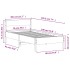 Estructura de cama sin colchón madera maciza blanca 75x190