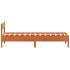 Estructura de cama sin colchón madera maciza marrón 90x190
