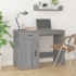 Escritorio de madera contrachapada gris Sonoma 100x49x75