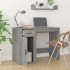 Escritorio de madera contrachapada gris Sonoma 100x49x75