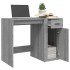 Escritorio de madera contrachapada gris Sonoma 100x49x75