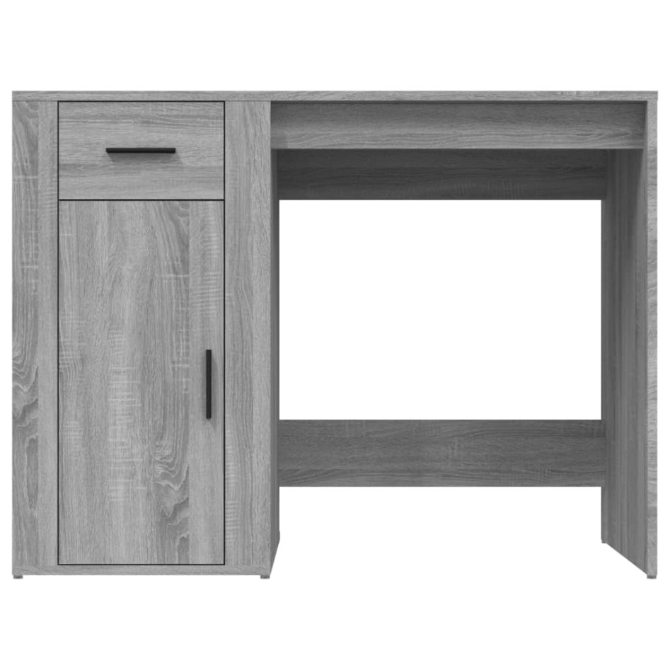 Escritorio de madera contrachapada gris Sonoma 100x49x75