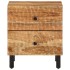 Mesita de noche de madera maciza de acacia 40x33x46