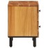 Mesita de noche de madera maciza de acacia 40x33x46