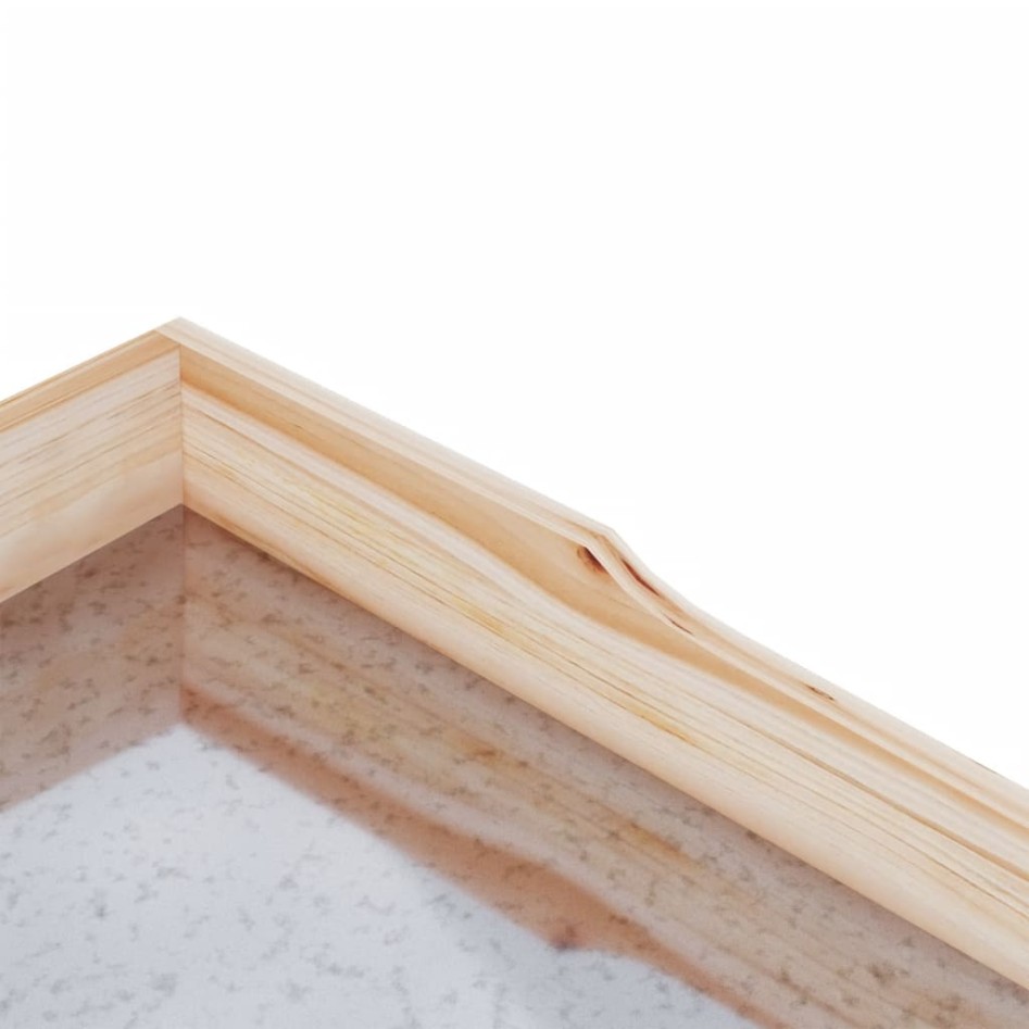 Mesa para plantas con estantes madera maciza abeto