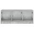Mesa de centro con puertas de vidrio grs hormigón 102x50x42