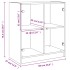 Armario auxiliar puertas de vidrio gris hormigón 68x37x75,5