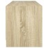 Mueble de TV con puertas de vidrio roble Sonoma 102x37x42