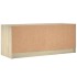 Mueble de TV con puertas de vidrio roble Sonoma 102x37x42