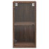 Mueble de pared puertas de vidrio marrón roble 35x37x68,5