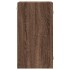 Mueble de pared puertas de vidrio marrón roble 35x37x68,5