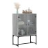 Armario auxiliar puertas de vidrio gris Sonoma 69x37x100