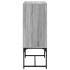 Armario auxiliar puertas de vidrio gris Sonoma 69x37x100