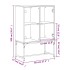Armario auxiliar puertas de vidrio gris Sonoma 69x37x100