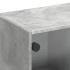 Mueble de TV con puertas de vidrio gris hormigón 102x37x42