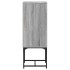Armario auxiliar con puerta de vidrio gris Sonoma 35x37x100