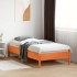 Estructura de cama sin colchón madera maciza marrón 90x190